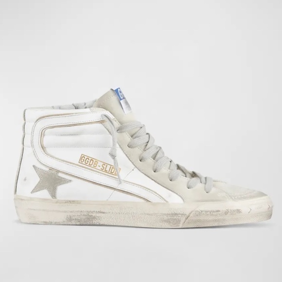 New Golden Goose Slide High Top Sneakers Size 37 - Picture 1 of 11